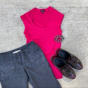 Le Chateau pink shirt, size xs